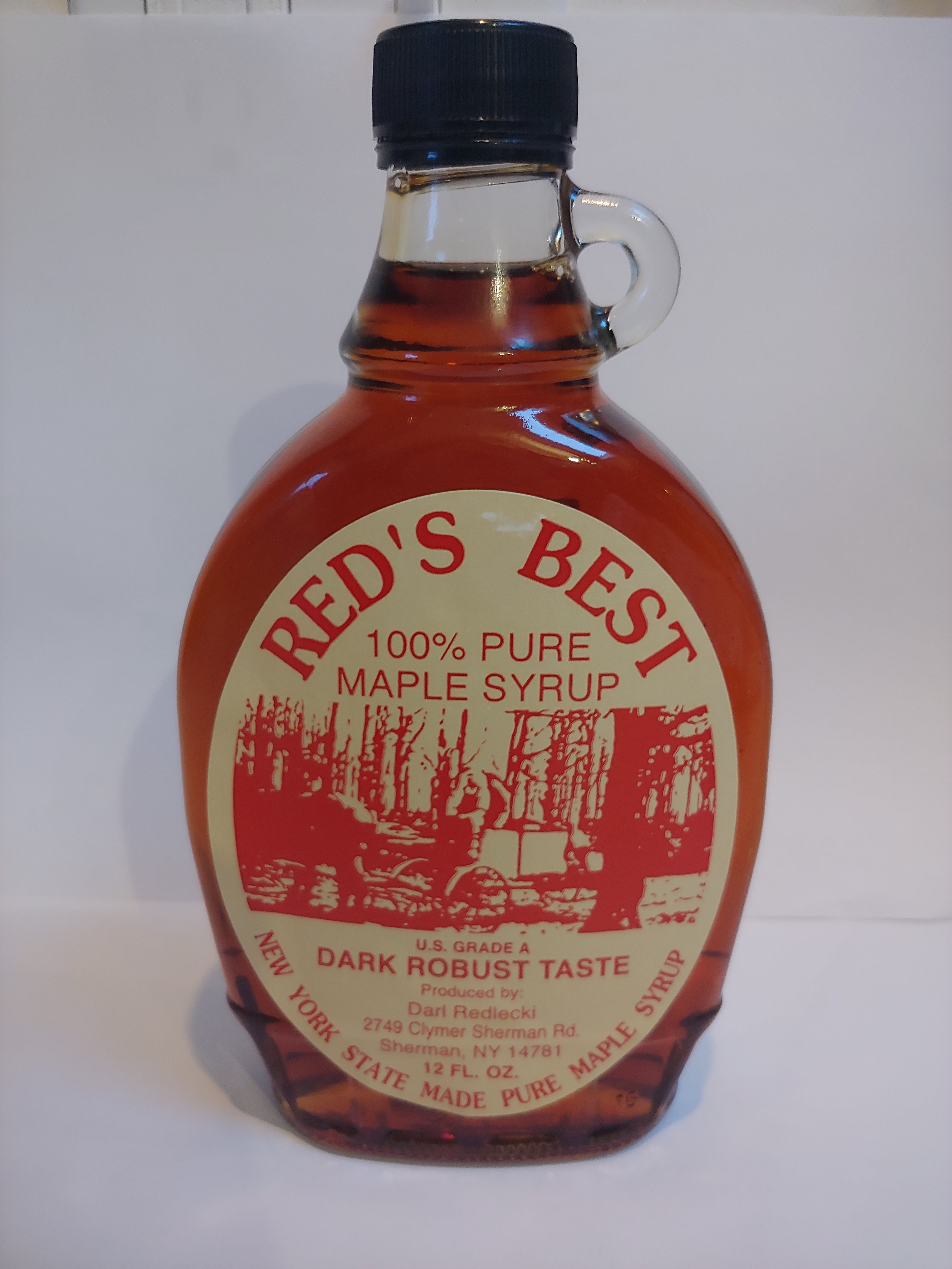 Red's Best Pure Maple Syrup – 12oz Glass Bottle